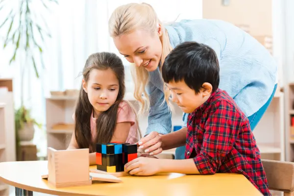 Montessori birthday party activity