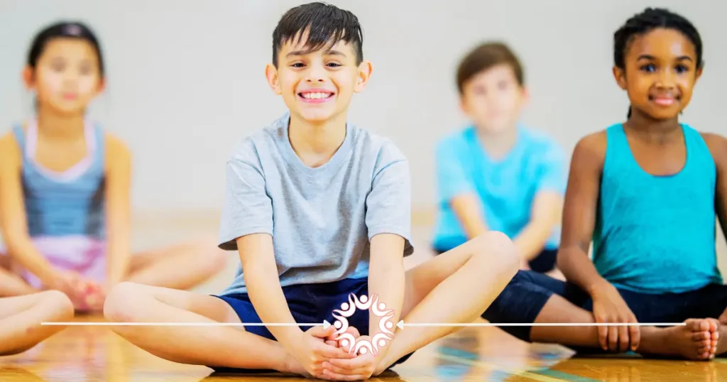 Children practicing mindfulness.
