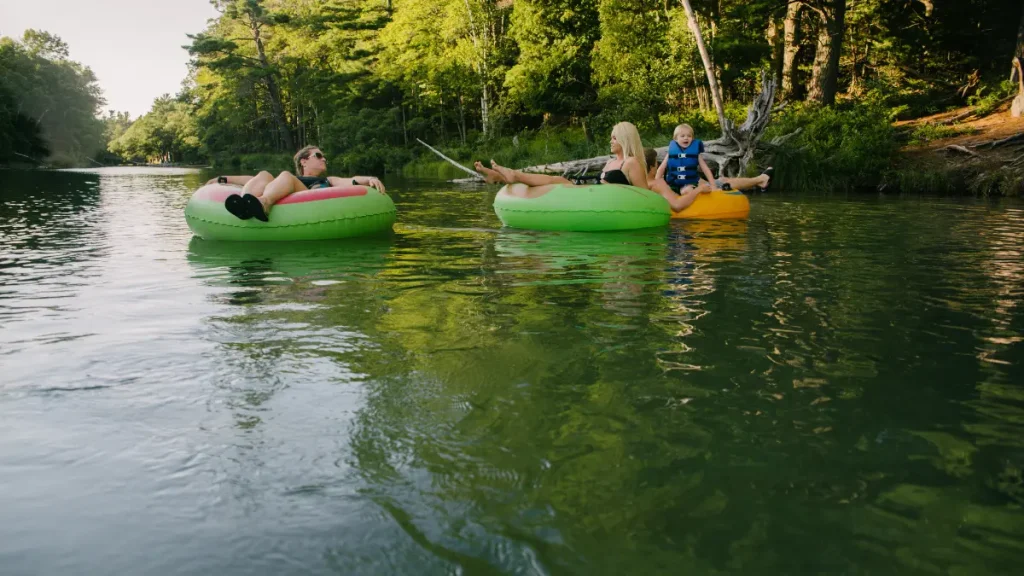 River tubing near Wisconsin Dells