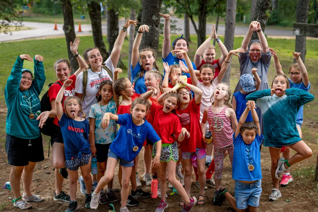 Children at Camp Gray in Reedsburg, WI